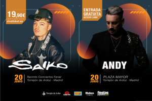 Concierto de Saiko en Recinto Ferial de Torrejón de Ardoz
