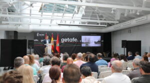 Imagen del Espacio Mercado durante la presentación de Activa Getafe comercio