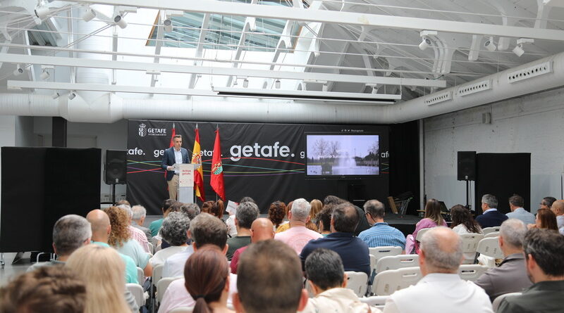 Imagen del Espacio Mercado durante la presentación de Activa Getafe comercio