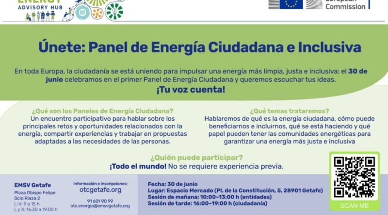 Panel de Energia Ciudadana en Getafe debate participacion y energia
