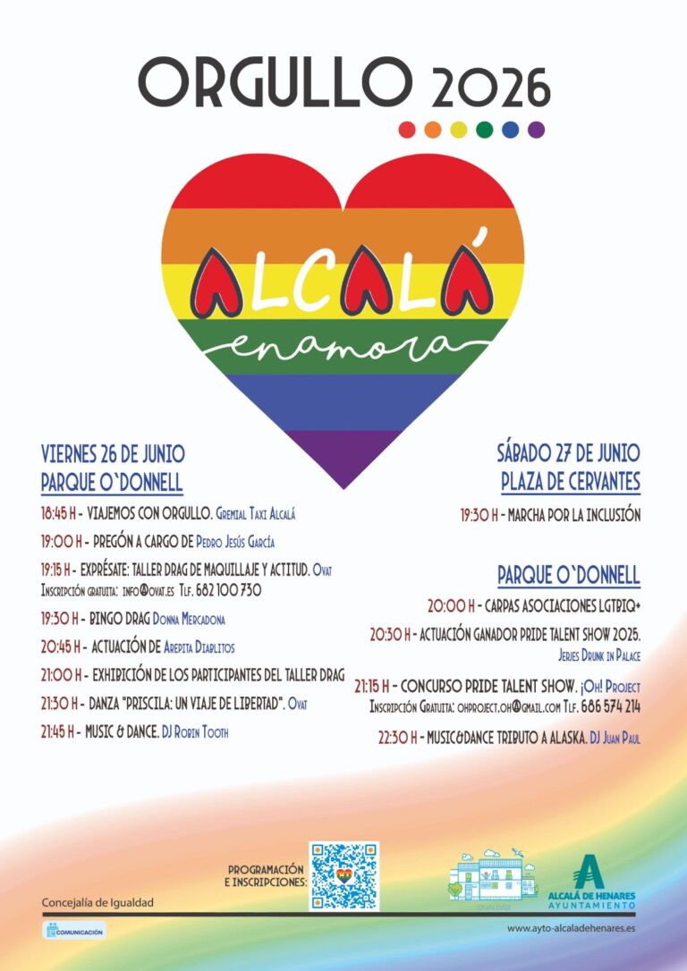 Actividades del Orgullo en Parque O’Donnell Alcalá de Henares