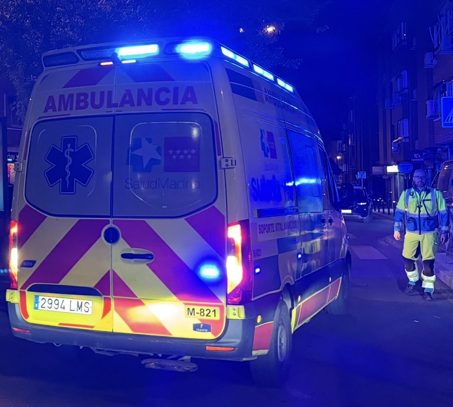 Accidente en R5 con vehículo junto a cabinas de peaje en Leganés
