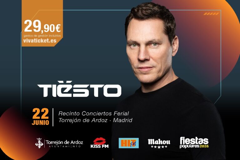 Escenario del concierto de Tiësto en recinto ferial Torrejon de Ardoz