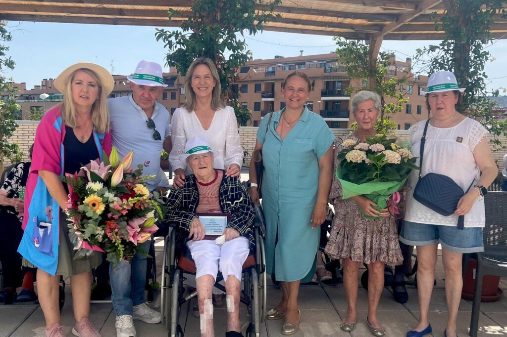 Celebracion del 107 cumpleaños de Alfonsa Camarasa en Guadalajara