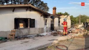Incendio vivienda en Camino Casa Roque de Navalcarnero
