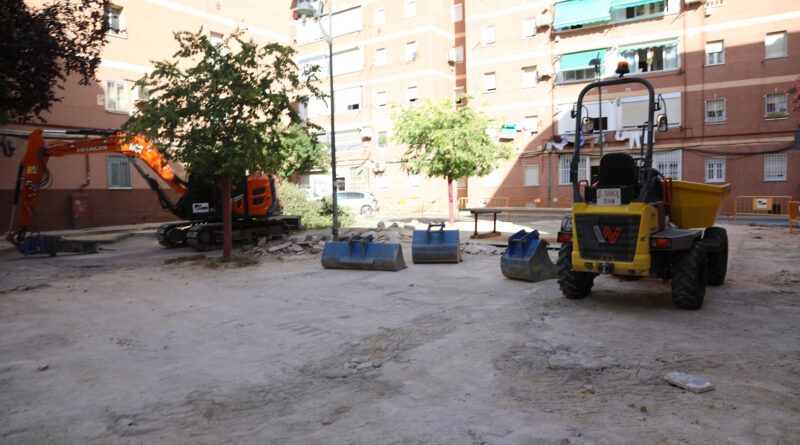 Obras de renovación en calles del barrio Margaritas Getafe