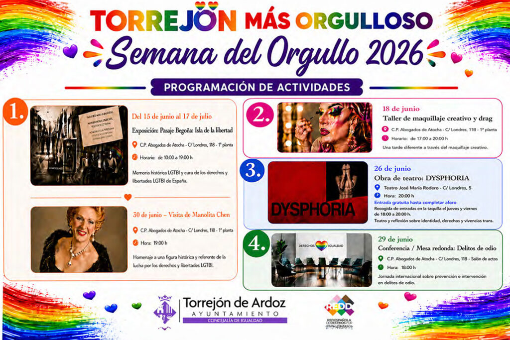 Manolita Chen en charla derechos trans en Torrejón de Ardoz