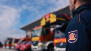 Camiones nuevos de bomberos en Madrid listos para emergencias