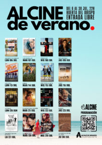 Proyección de cine al aire libre en Huerta del Obispo Alcalá de Henares