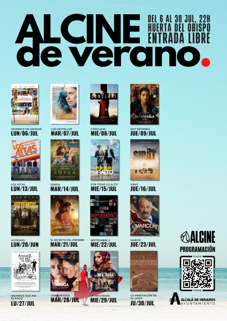 Proyección de cine al aire libre en Huerta del Obispo Alcalá de Henares