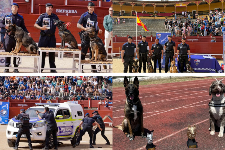 Policía Local de Torrejón en competición guías caninos nacional