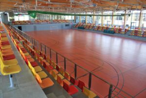 Pabellon Espartales en Alcalá preparado para acogida de desalojados