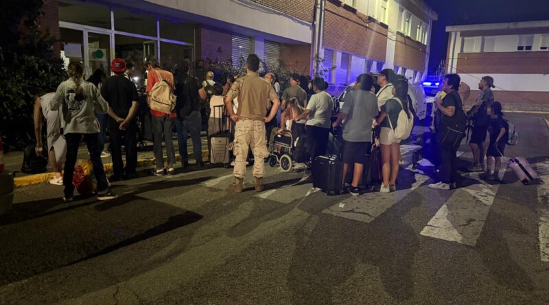 Familias evacuadas alojadas en ACAR Getafe por incendios forestales