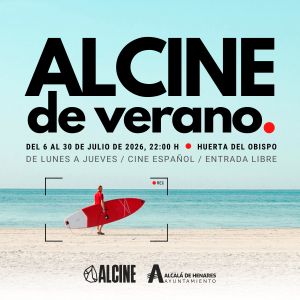 Pantalla de cine al aire libre en Huerta del Obispo Alcalá
