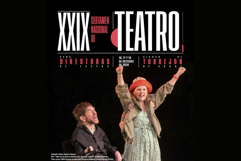Cartel del certamen nacional de teatro en torrejon de ardoz