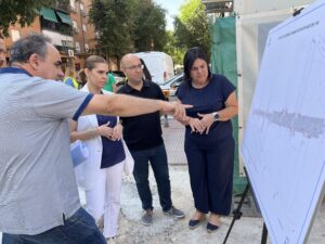 Renovacion Paseo del Val en Alcalá de Henares con obras visibles