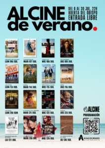 Proyección de cine al aire libre en Huerta del Obispo Alcalá