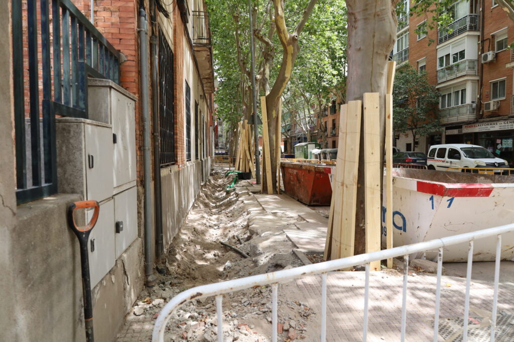 Fachada del edificio Daoiz y Velarde en Alcalá de Henares reparacion