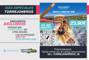 Cartel promocional de dias especiales Aquopolis Villanueva de la Cañada