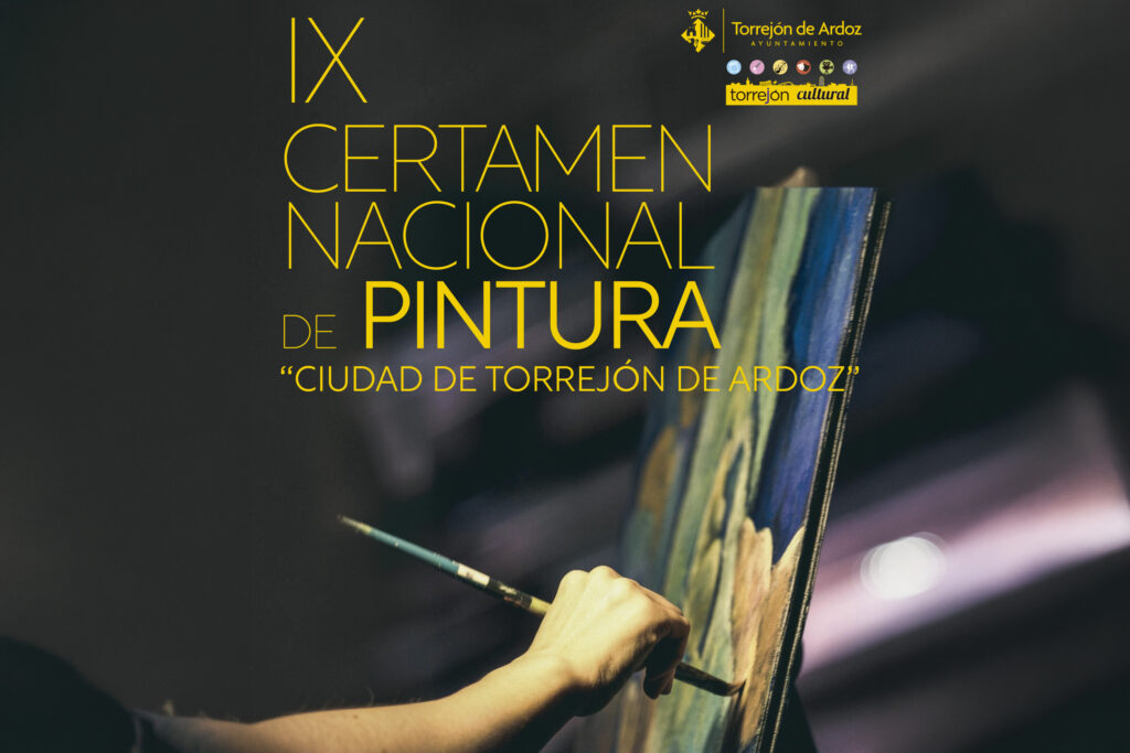 Cartel del IX Certamen Nacional de Pintura en Torrejon de Ardoz