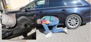 Agentes Guardia Civil frente a coches en Guadalajara