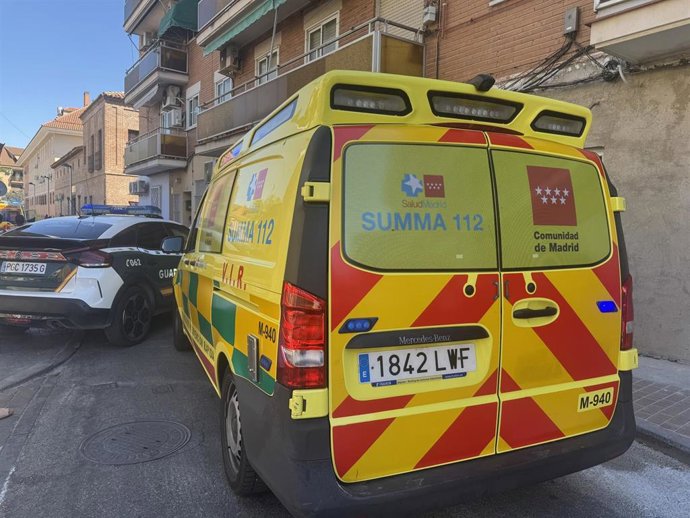 Calle Virgen de la Soledad en Mejorada del Campo tras atropello