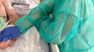 Entrada y acceso a la UCI del Hospital Príncipe de Asturias en Alcalá