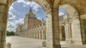 Vista del Palacio Real y los jardines de Aranjuez, escenario del rodaje de Woody Allen