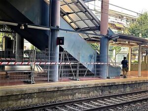 Estación de Cercanías del Barrio de la Estación de Coslada en obras