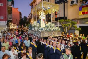 Procesión de la Virgen del Rosario Coronada en las Fiestas Patronales de Torrejón de Ardoz